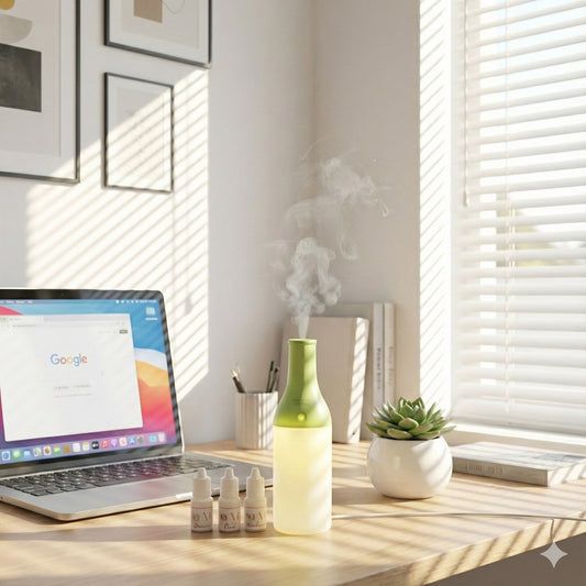 (3 Free Luxury Scents )Bottle Breeze Aroma Humidifier