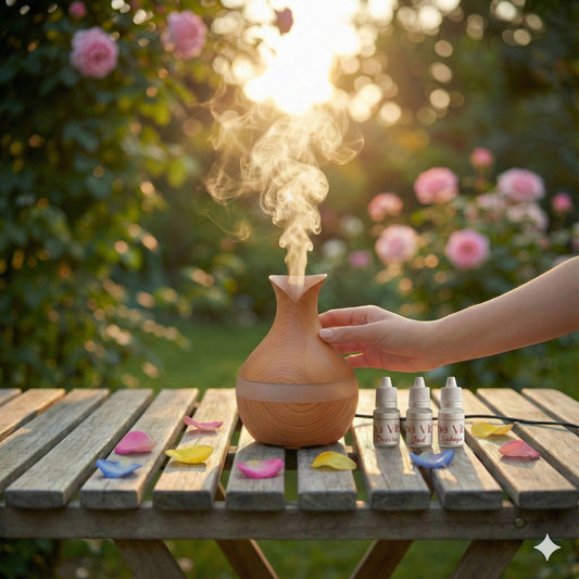 (3 Free Luxury Scents)Vase Shaped Humidifier