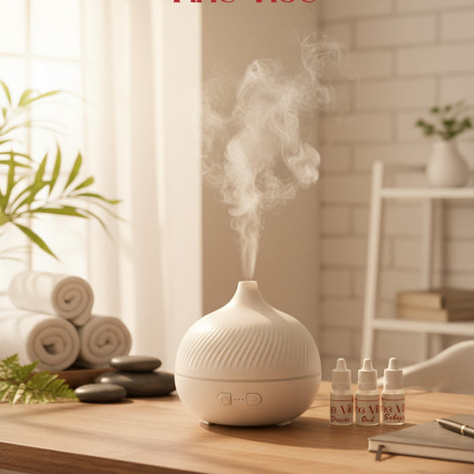 (Free 3 luxury scents)Onion shaped auto shut-off humidifier